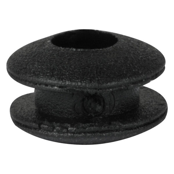 Silicon Rubber Soft nero, rotondo su sfondo grigio