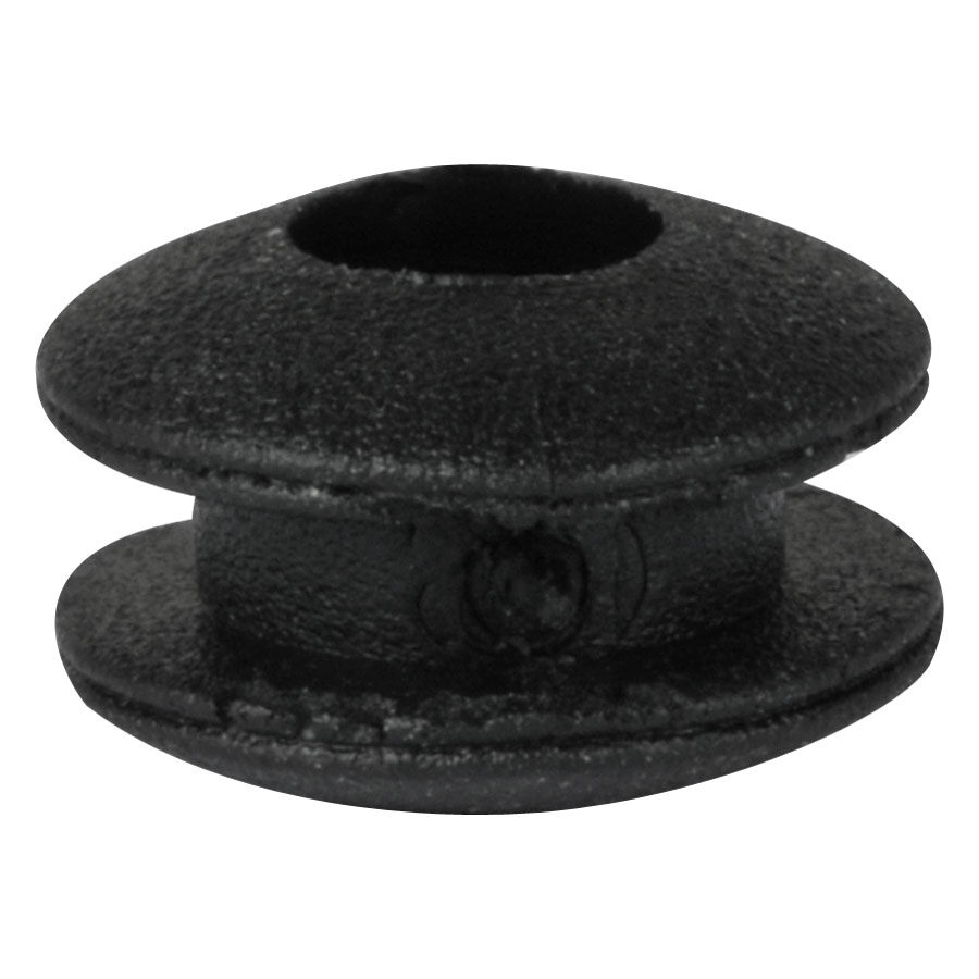 Silicon Rubber Soft nero, rotondo su sfondo grigio