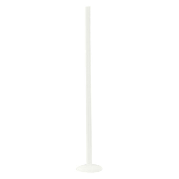 Langer Bioplast Stab in Weiß, 1.6 mm Stärke, 45 mm Länge auf weißem Hintergrund