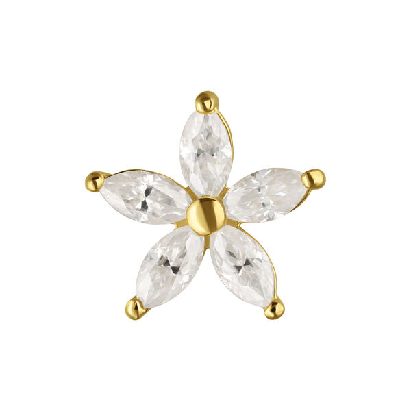 14K Perfect Fit Moissanit Flower Attachment