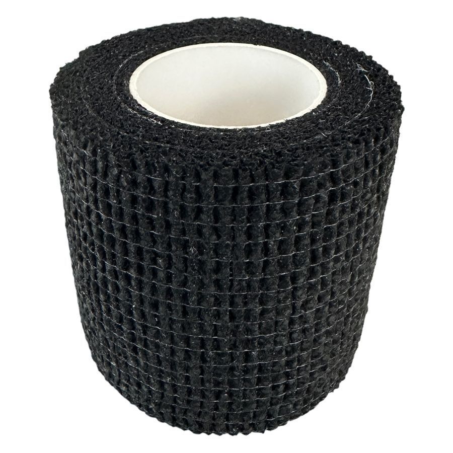 Musta, ei-kudottu Grip-side valkoisella taustalla