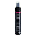 Flacone spray nero con 60ml di spray per piercing, dettaglio rosso