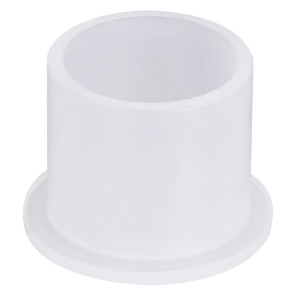Cappuccio d'inchiostro bianco in plastica su sfondo neutro