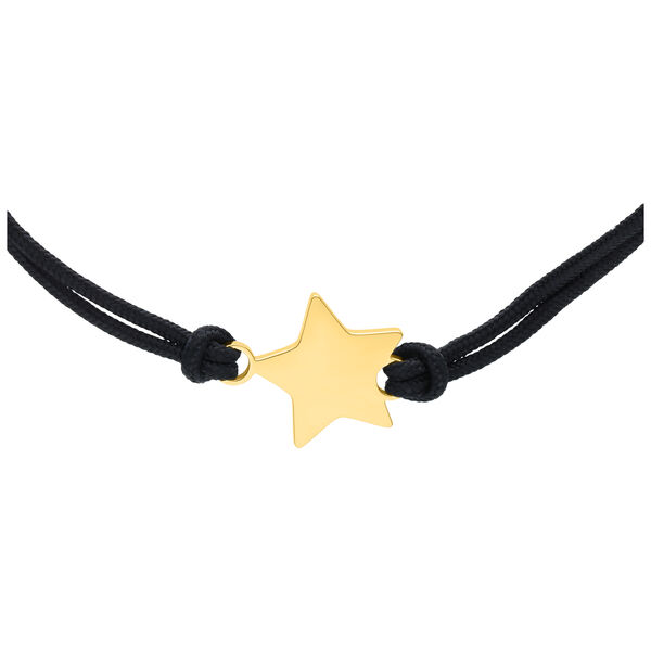Toggle Star Nylon Bracelet - Golden Metal