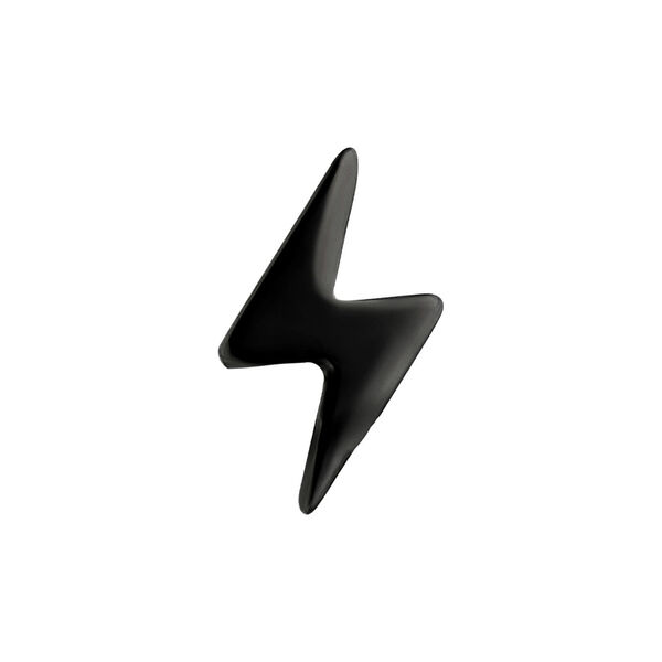 Accesorio de rayo negro de titanio, diámetro de rosca 0,8 mm, sobre fondo blanco
