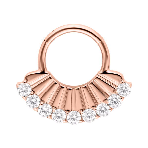 Riffled Crystal Clicker - Oro Rosa