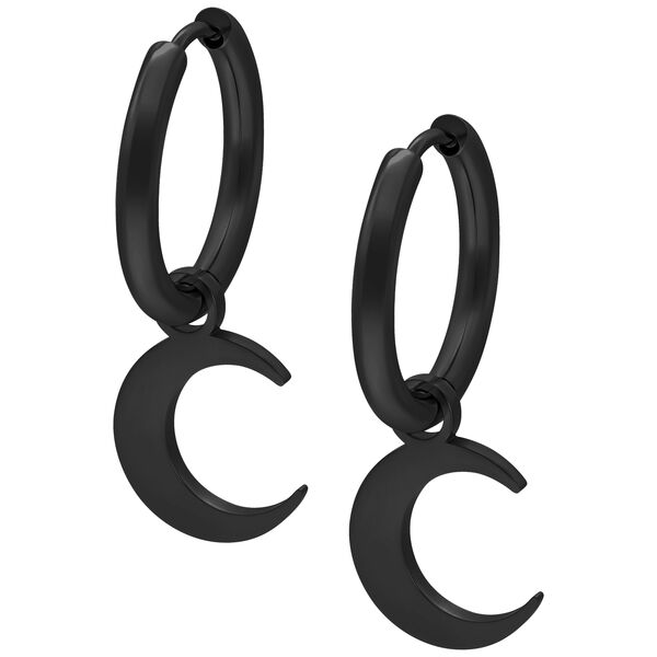 Little Moonchild Hoops <!--5c6a7e6d1ed59--> - Black Metal