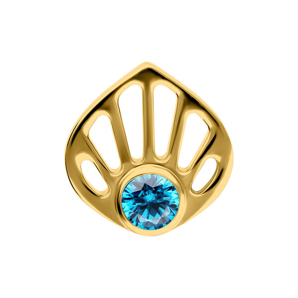 Titan Zirconline® - Push Fit Turquoise Crystal Seashell Attachment