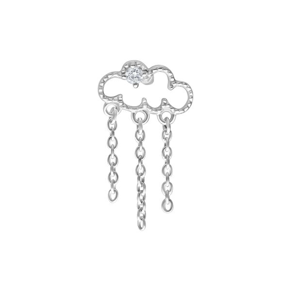 Push Fit Cloudy Attachment for Bioplast - Silvercoloured Metal