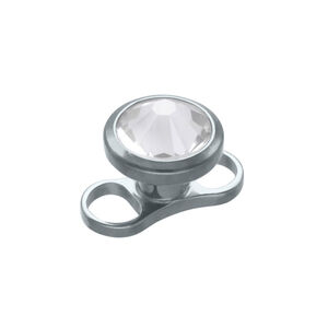 Jewelled Anchor with 2 holes 1.6