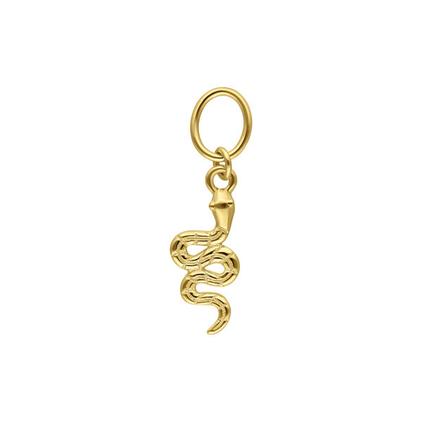 18K Snake Pendant