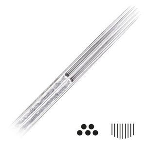 Magnum Curved Long Taper Tattoonadeln 50 Stk Magnum Curved Long Taper Tattoonadeln aus Chirurgenstahl auf weißem Hintergrund