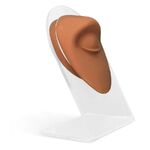 Body Bit Eye marrone in silicone su display trasparente