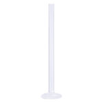 Labret de PTFE transparente con base plana sobre fondo blanco