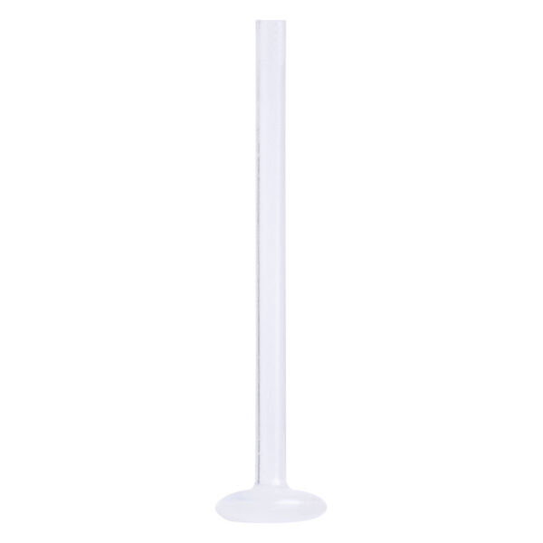 Labret de PTFE transparente con base plana sobre fondo blanco