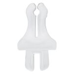 Clip de PTFE transparente para pantallas Body Bit sobre fondo blanco