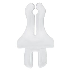 Transparenter Clip für Body Bit Displays Transparenter PTFE-Clip für Body Bit Displays auf weißem Hintergrund