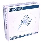 Weiße Verpackung der Eikon Machine Bags mit blauem Logo