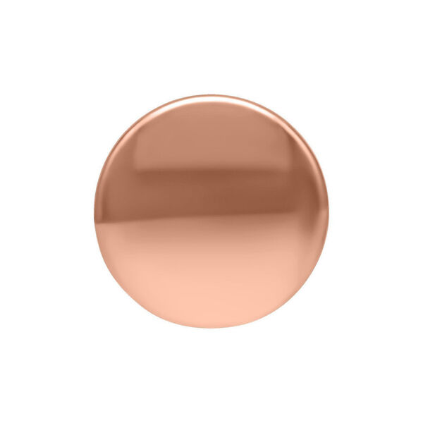 Triple Piercing Disc en oro rosa, tamaño de bola 1,5 mm, sobre fondo blanco
