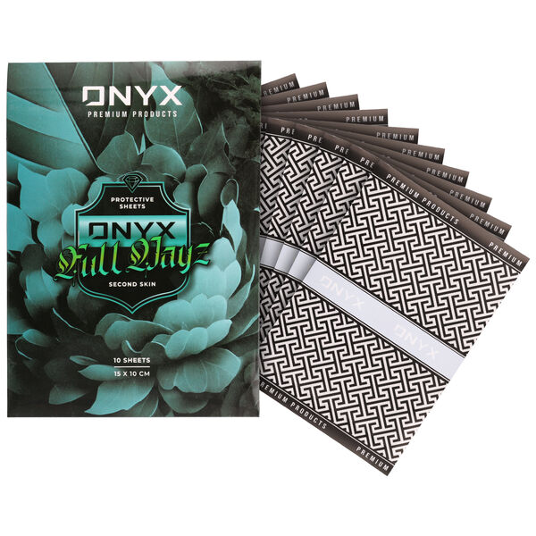 Confezione di Onyx Tattoo Pellicola Second Skin con 10 fogli e motivo geometrico