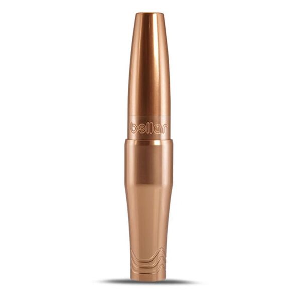 Máquina de tatuaje FK Irons Microbeau Bellar en roségold sobre fondo blanco