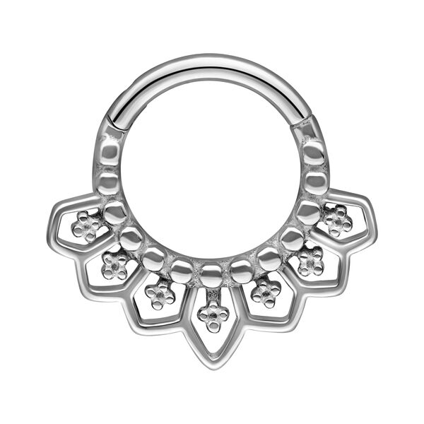 Cathedral Septum Clicker<!--63a2dc7fcc9a0--> - Silvercoloured Metal