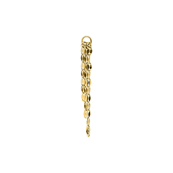 Flat Chain Pendant - Golden Metal