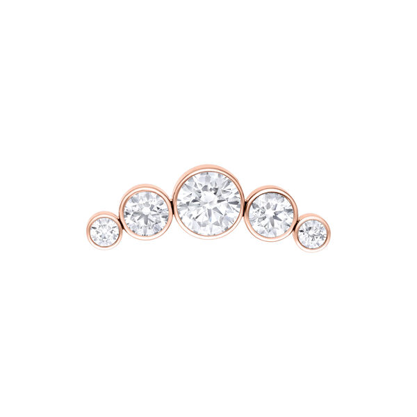 Push Fit 3 Crystal Bow Attachment - Rosegold