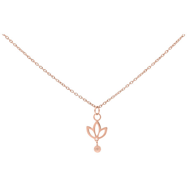 Dangling Lily Necklace - Rosegold