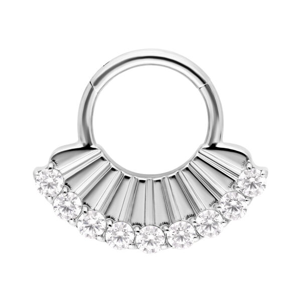 Riffled Crystal Clicker - Plata