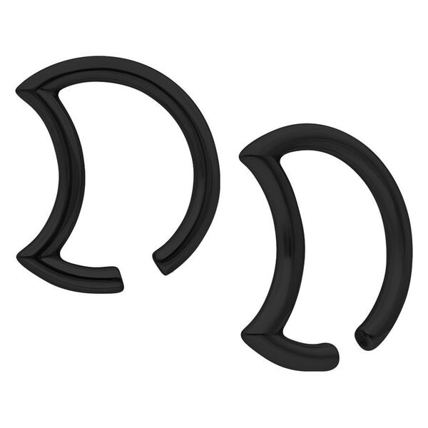 Moon Ear Weights - Black Metal