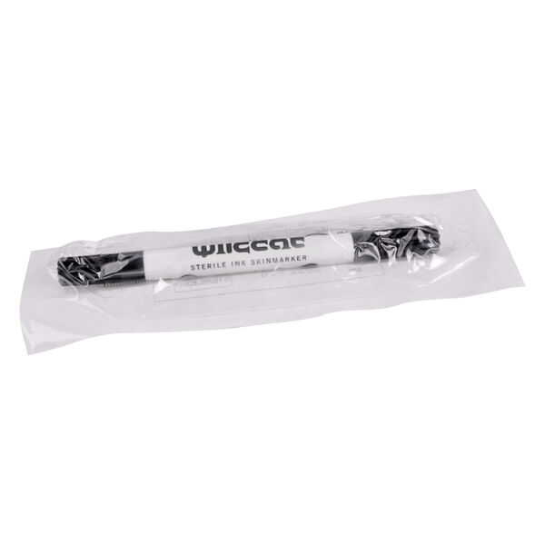 Skinmarker sterile di Wildcat in confezione trasparente su sfondo bianco