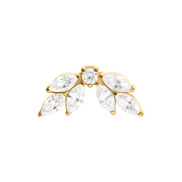 Push Fit Crystal Wings Attachment - Golden Metal