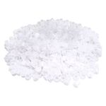 Ink Caps bianchi in grande quantità su sfondo bianco