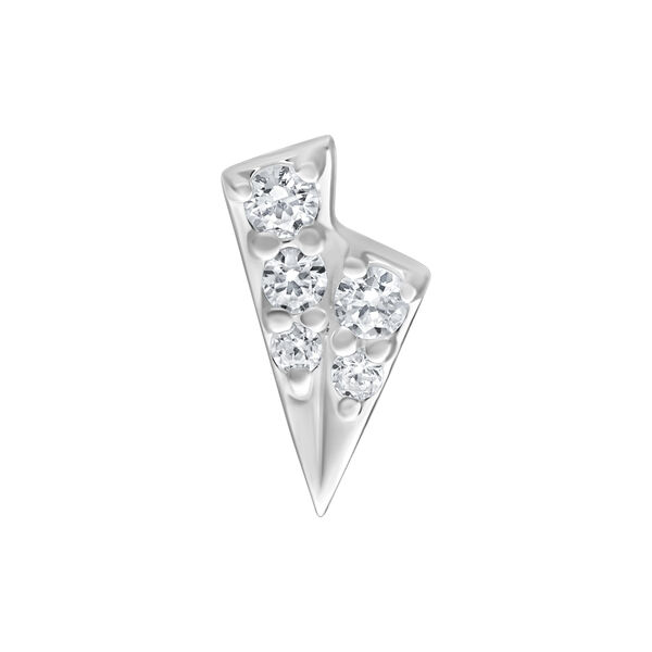 Push Fit Double Tricorne Attachment for Bioplast - Silvercoloured Metal
