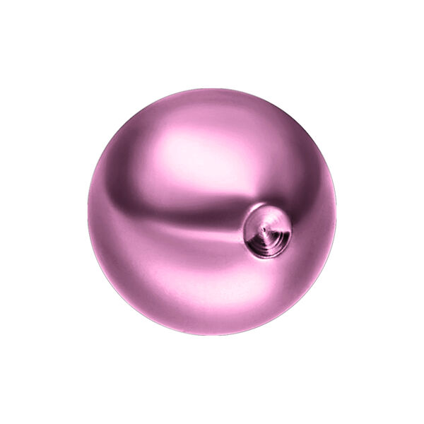 Violetti titaanipallo, 5 mm, valkoisella taustalla