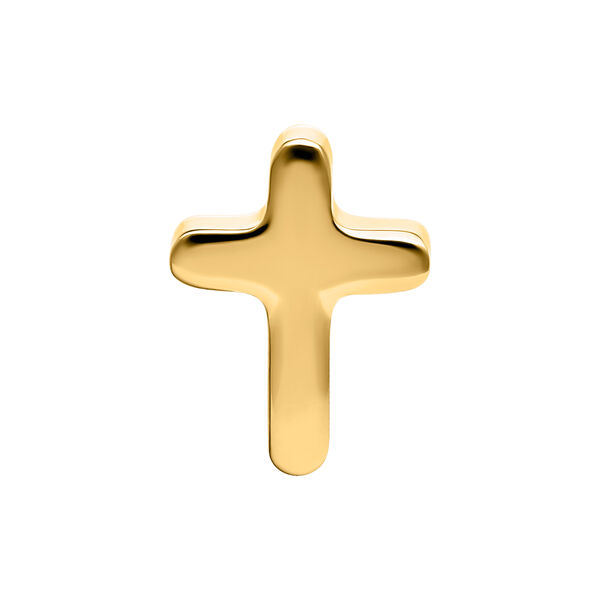 Push Fit Little Cross Attachment - Golden Metal