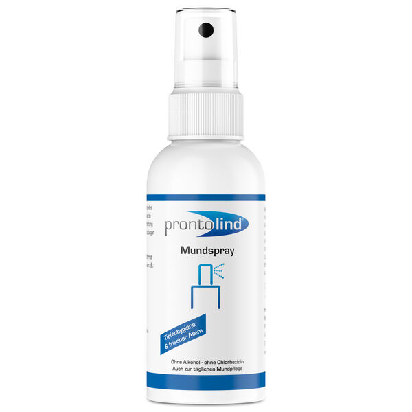 Valkoinen Prontolind suusisuihke 75 ml valkoisella taustalla