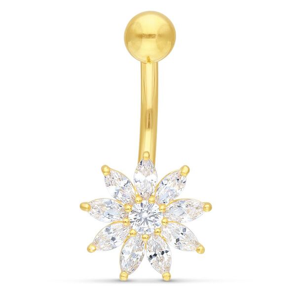 18k Crystal Flower Bananabell<!--642ece186c87b-->
