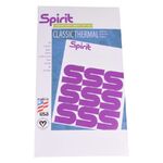 Carta da trasferimento Repro FX Spirit con logo viola su sfondo bianco