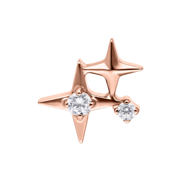 Push Fit Star Sparkle Aufsatz - Rosegold