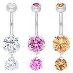 Bananabell in argento con cristalli chiari, rosa e color champagne su sfondo bianco