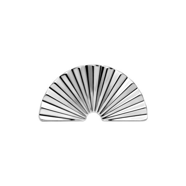 Push Fit Riffled Half Circle Attachment - Silvercoloured Metal