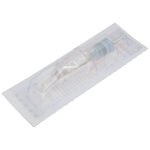 Modulo ago tattoo con 17 aghi e spessore di 0,35 mm su sfondo bianco