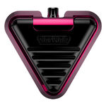 Delta Footswitch Bubblegum rosa y negro de aluminio, foto de estudio