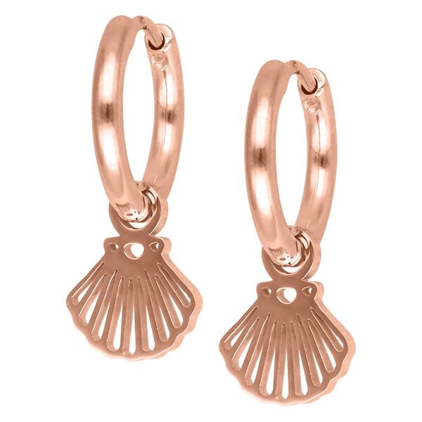 Little Shell Hoops - Rosegold
