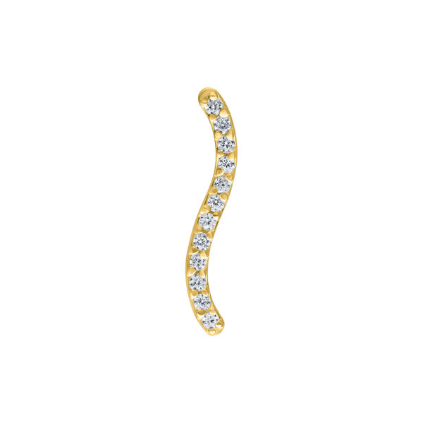 Push Fit Long Crystal Line Attachment for Bioplast - Golden Metal