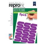 Carta transfer Repro FX con design viola su carta bianca