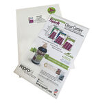 Carrier Sheet trasparente A4 su sfondo bianco