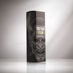 Confezione nera del Tattoofilm Aloe Tattoo con design decorativo su superficie riflettente